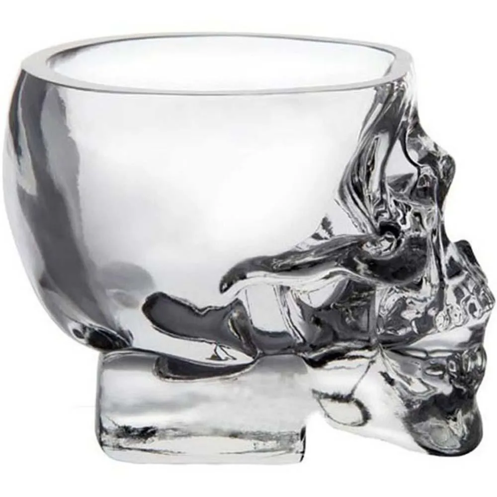 Przezroczyste kieliszki SKULL do alkoholu