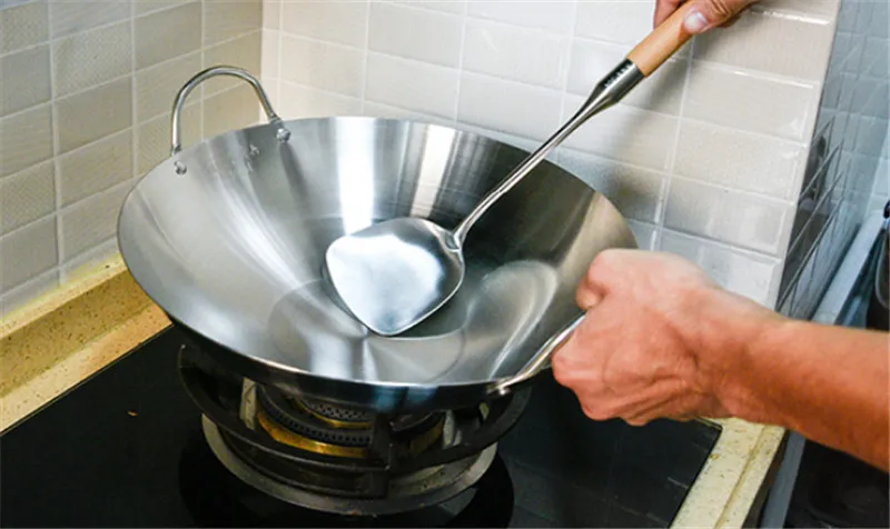 Tradycyjny wok 34/40cm podwójne ucho