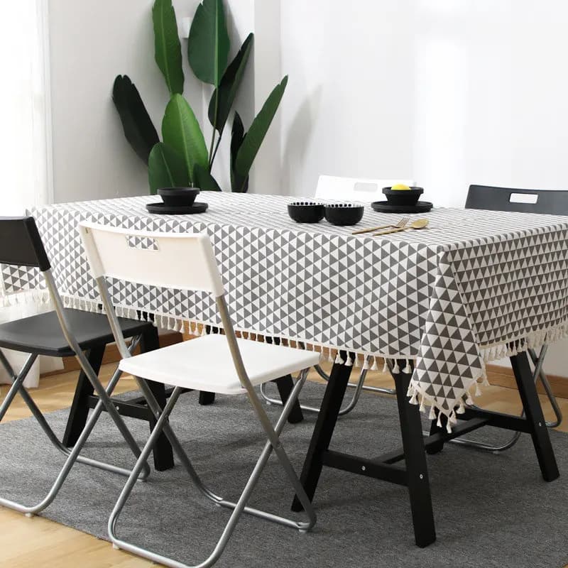 Nordic Cotton obrus lniany w kratę
