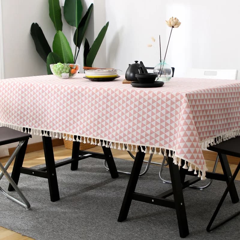 Nordic Cotton obrus lniany w kratę