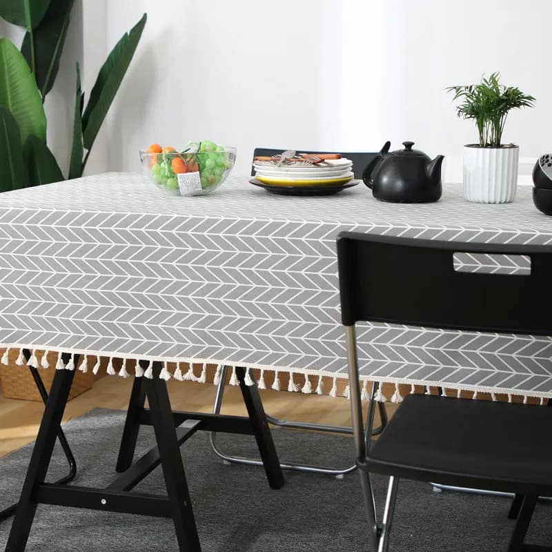 Nordic Cotton obrus lniany w kratę