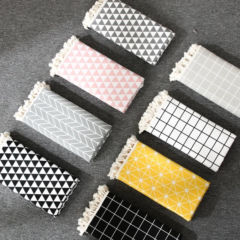 Nordic Cotton obrus lniany w kratę
