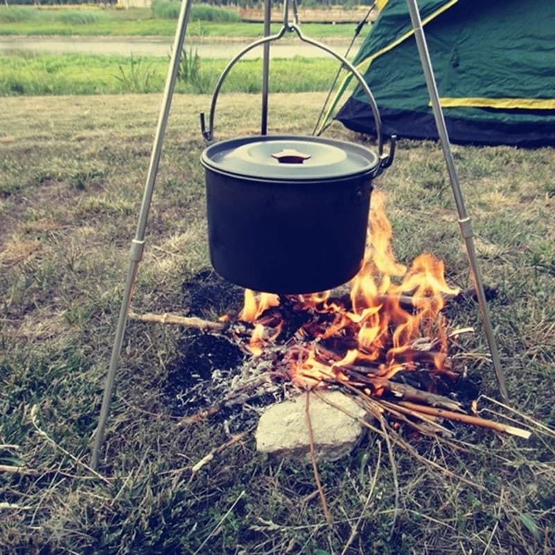 Przenośny statyw nad ognisko - Camping piknik