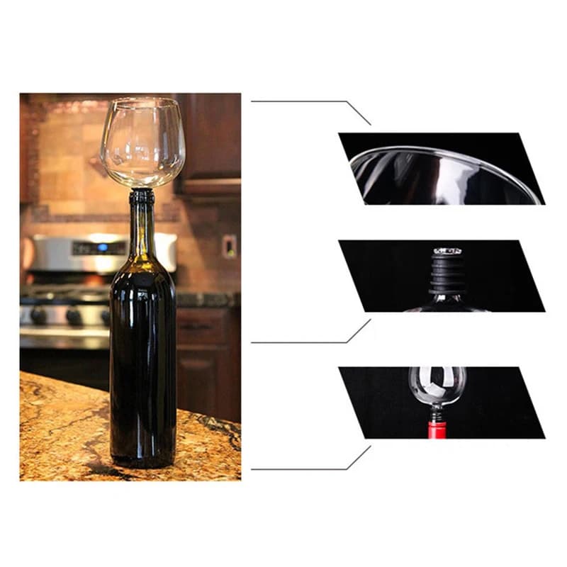 Butelka na Wino Topper - Napój Bezpośrednio z Butelki