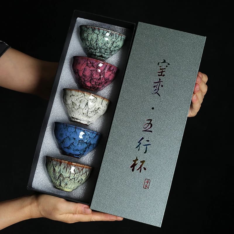 Ceramiczna Czarka Kung Fu do Herbaty – Glazurowana Pu’er Master Cup 120 ml