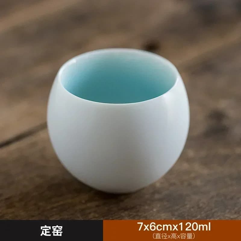 Ceramiczna Czarka Ru Kiln 120 ml – Kung Fu Tea Cup w Zestawie Prezentowym lub oddzielna filiżanka