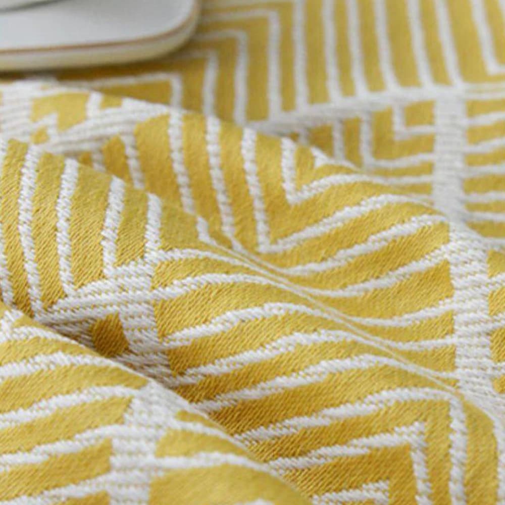 Obrus geometryczny nordic – zielony obrus na stół odporny na wodę i zabrudzenia