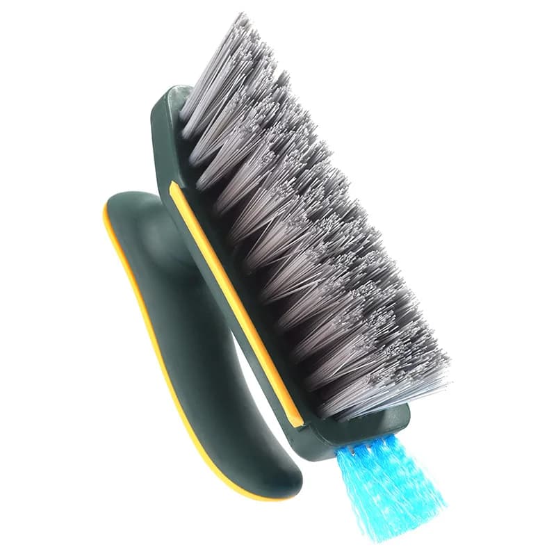 4 In 1 V-Shape Crevice Scrubber Brush Kitchen Bathroom Tile Floor Cleaning Brush Window Groove Corner Toilet Cleaner