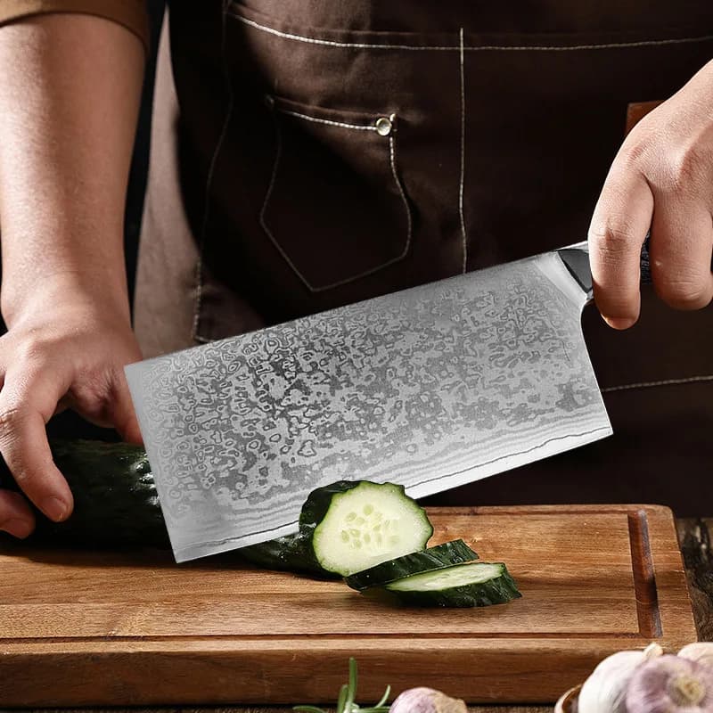 Damasceński tasak kuchenny – premium nóż do mięsa i warzyw