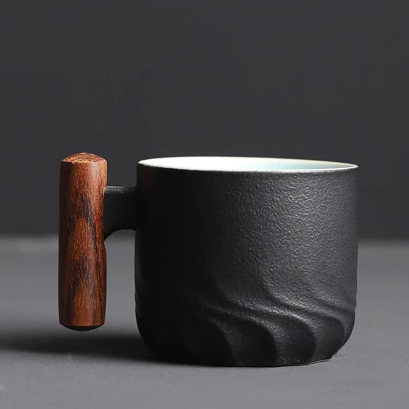 Retro Ceramiczny Kubek do Kawy 70ml - Ręcznie Robiony, Idealny na Prezent